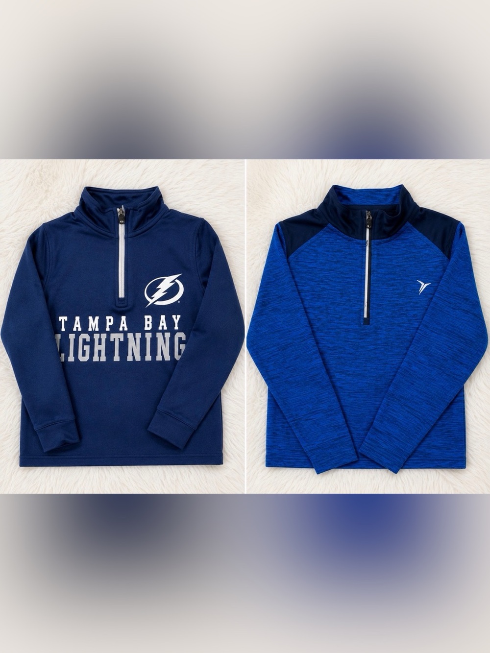 NHL NWOT navy Tampa Bay Lightning Navy 1/4 Zip Pullover